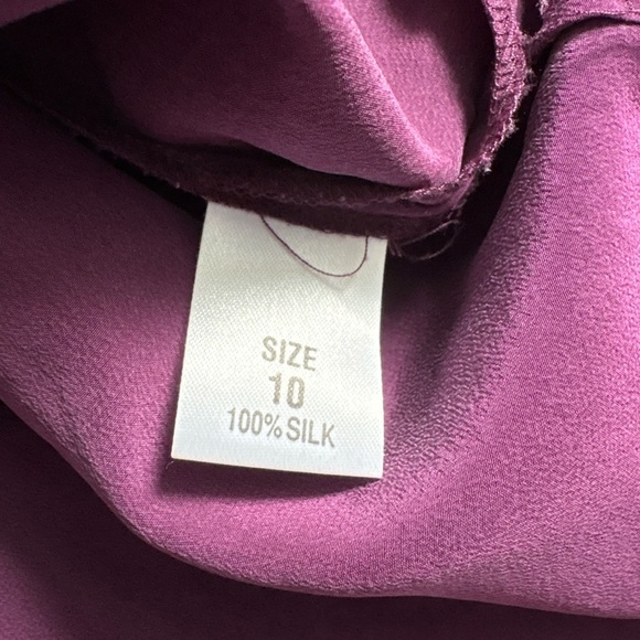 J. Taylor Silk Purple Button Down Shirt | Size 10 - Picture 8 of 10